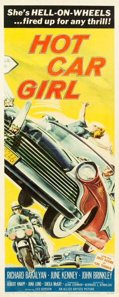 Hot Car Girl U Canvas Art - (11 x 17)