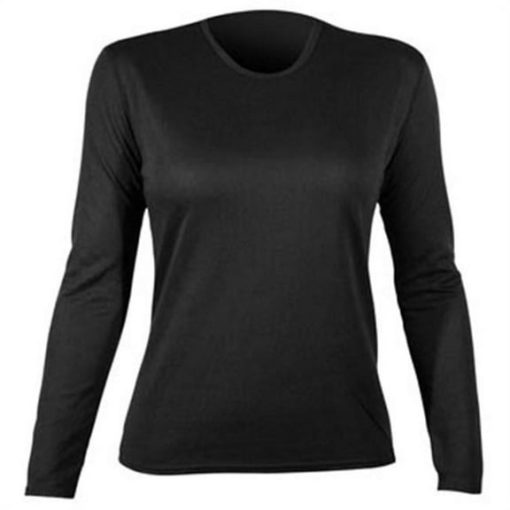 Hot Chillys Pepper Bi-ply Base Layer Bi-ply Crew Wmns Blk Sm Clothing
