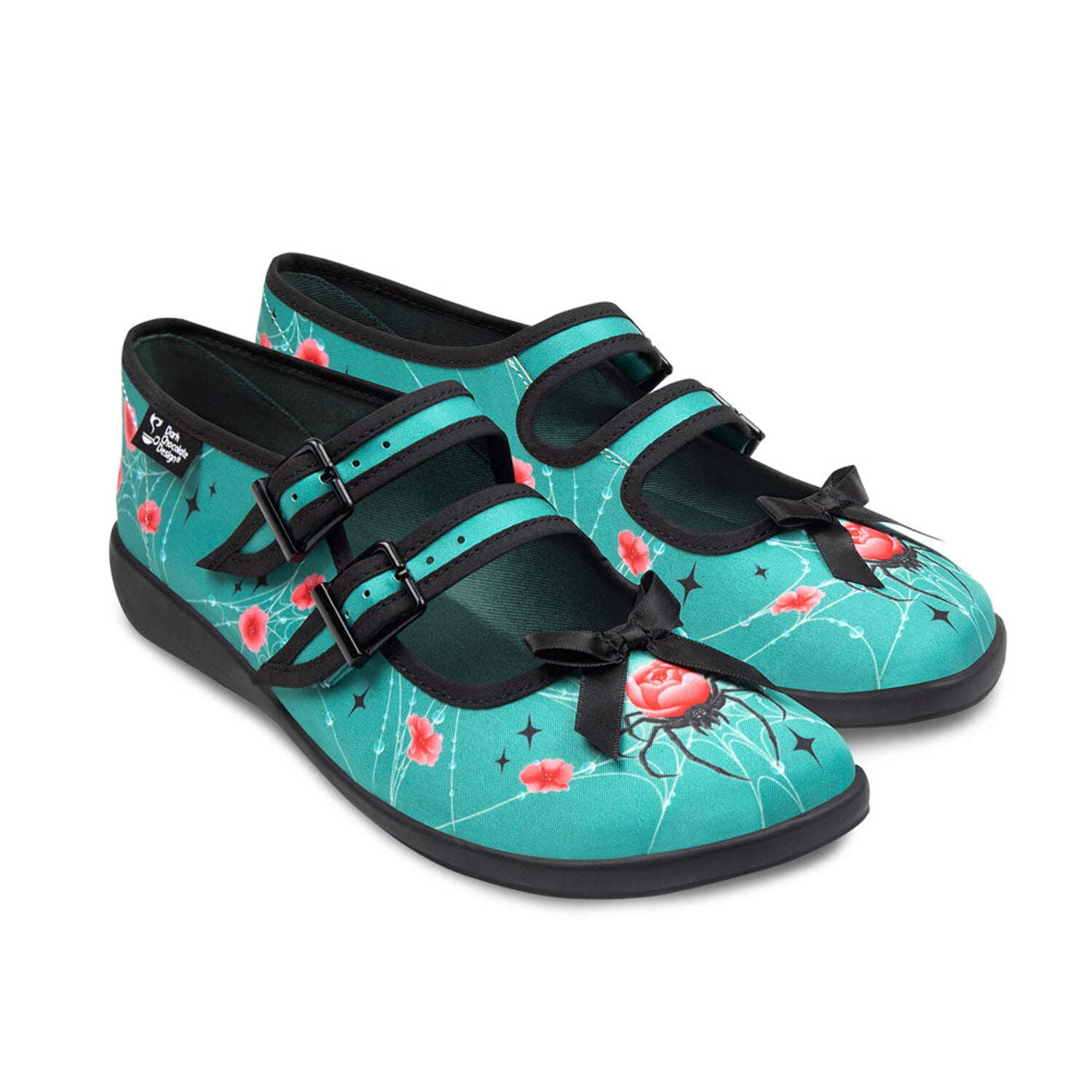 Hot Chocolate Design Women’s Vegan Mary Jane Flats with Adjustable ...