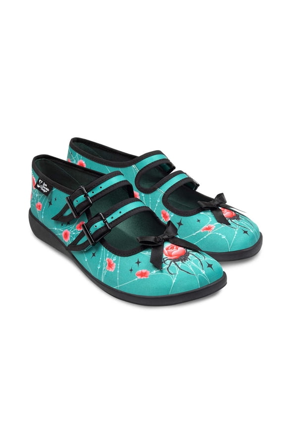 Women’s Vegan Mary Jane Flats with Adjustable Strap – Bloomfang