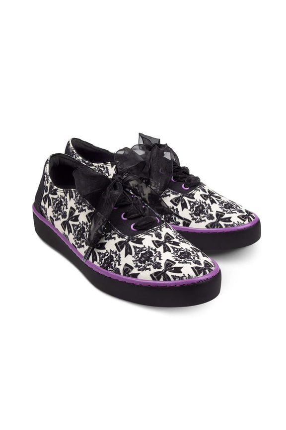 Hot Chocolate Design Bowtique Noir Casual Sneaker for Women , Size 11