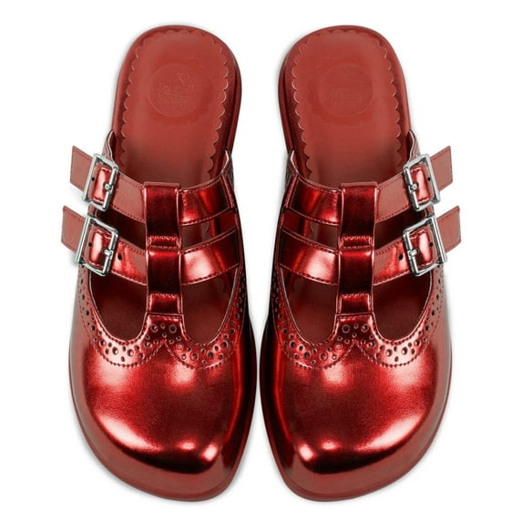 Hot Chocolate Design Chrome Crush Crimson Clog for Women , Size 10