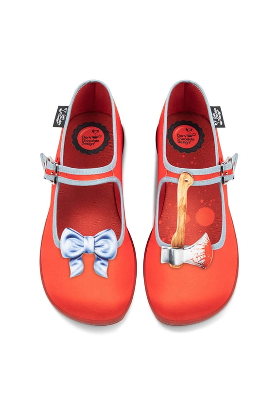 Women’s Vegan Mary Jane Flats with Adjustable Strap – Horror Film
