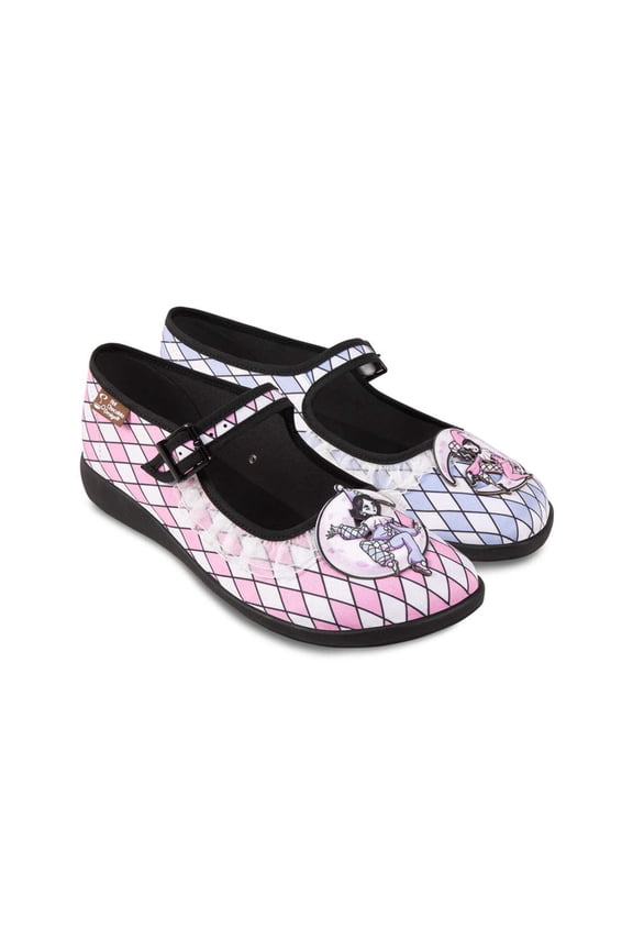 Women’s Vegan Mary Jane Flats with Adjustable Strap – Masquerade