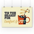 thumbnail image 1 of Hot Chocolate - Retro Christmas - Lantern Press Artwork (36x54 Giclee Gallery Print, Wall Decor Travel Poster), 1 of 1