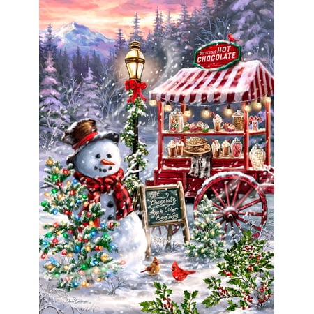 Springbok 1000 Piece Hot Chocolate Stand Jigsaw Puzzle for Adults - Made in USA
