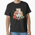 thumbnail image 1 of Hot Chocolate Warm Hearts Cozy Winter Gathering Holiday Scene Classic Unisex T-Shirt, up to Size 5XL, 1 of 2