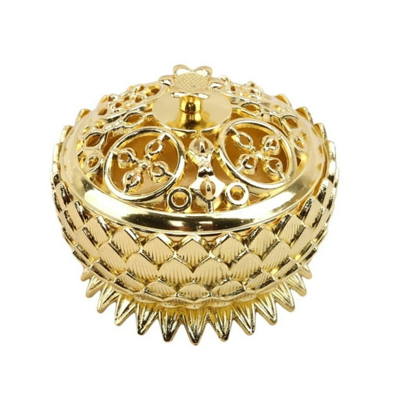 Hot Clearance! Denbek Lotus Incense Burner, SPRING PARK Flower Sandalwood Censer Incense Burner Chinese Buddha Incense Holder, Desktop decorations, Lotus incense burner 1