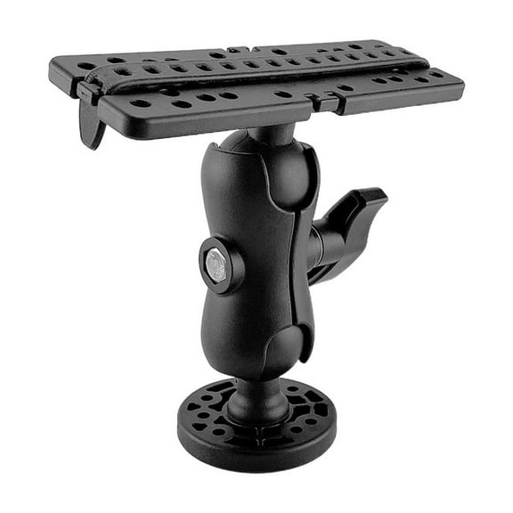 Hot Clearance! Pedty Fish Finder Mount Base 360° Rotation Mount Fish Finder Bracket Nylon & Stainless Steel Electronic Fish Finder Holder for Marine Boat Kayak Pontoon Canoe Garm