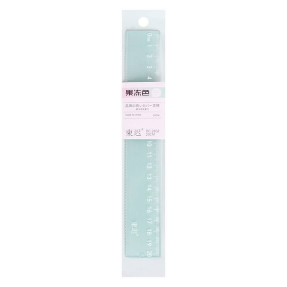 Hot Clearance!ZZYuan Creative Jelly Colored Student Uses A Transparent 20cm Scale Acrylic Ruler with A Ruler To Measure High Aesthetic Value ,Home Kitchen Decor