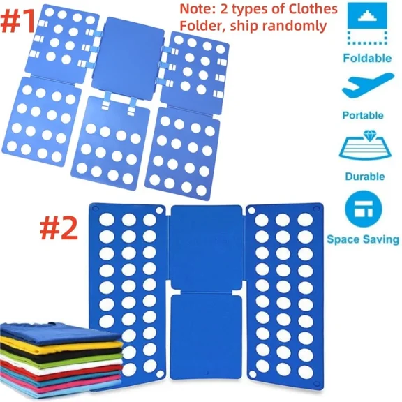 Hot Clothes Folder Magic Folding Board Laundry T Shirt Fast Fold Flip For Adult