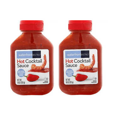 Hot Cocktail Sauce Two (2) Bottles NT.WT. 10oz. (283g)