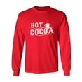 thumbnail image 1 of Hot Cocoa Adult Long Sleeve T-shirt, 1 of 3