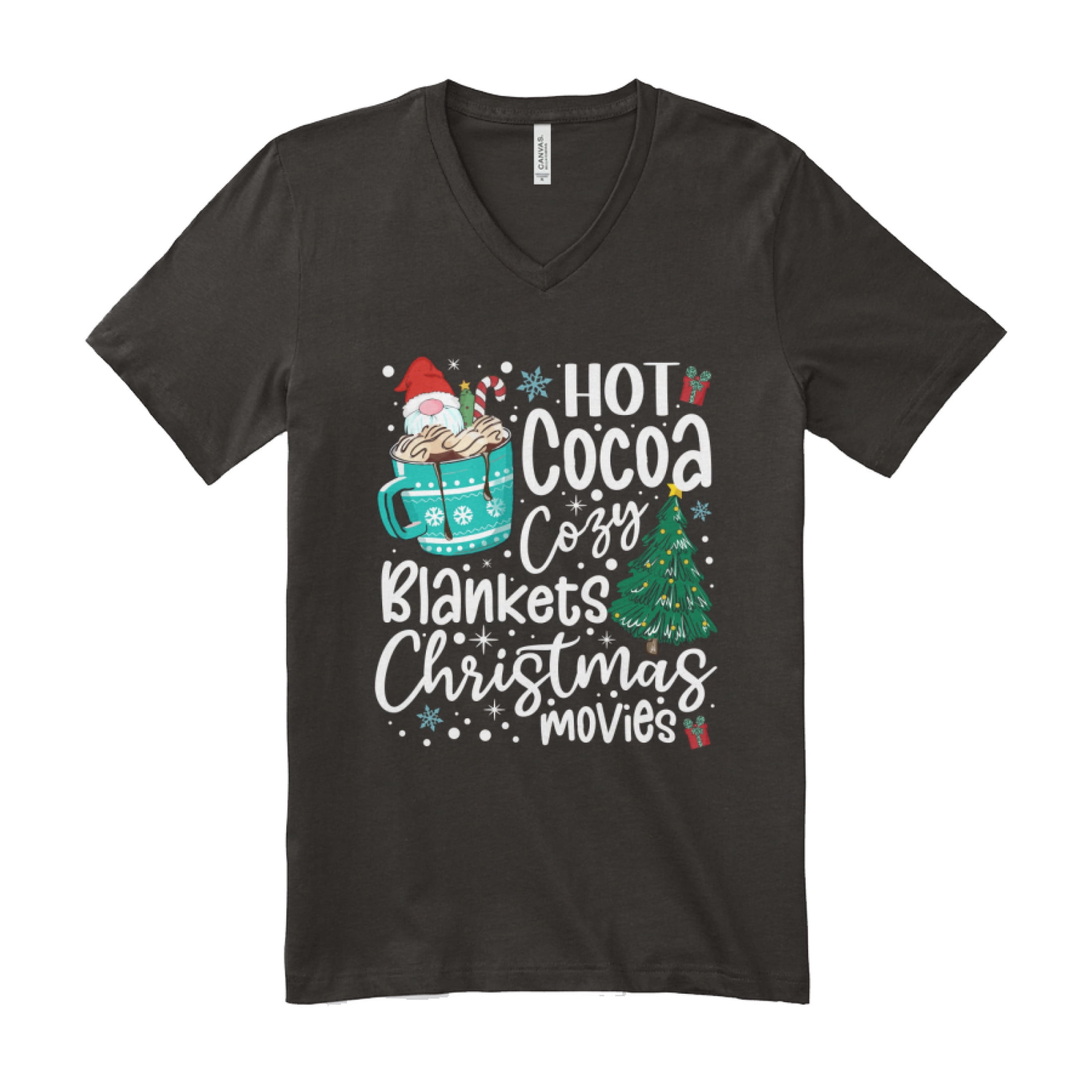 Hot Cocoa Cozy Blankets Christmas Movies Merry Season Joyful