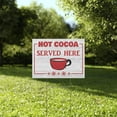 thumbnail image 1 of Hot Cocoa, Hot Chocolate Yard Sign, Served Here, 18x12, 24x18, 36x24, H-Stake Included, v4, 1 of 6