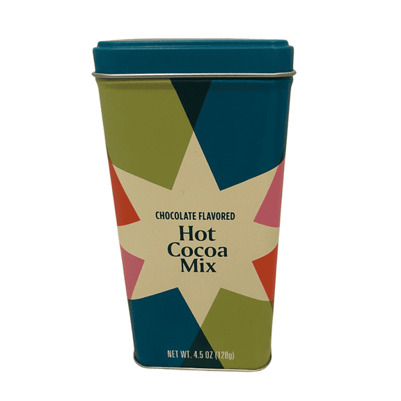 Hot Cocoa Mix Rich Chocolate Flavor in Reusable 4.5 oz Tin Can
