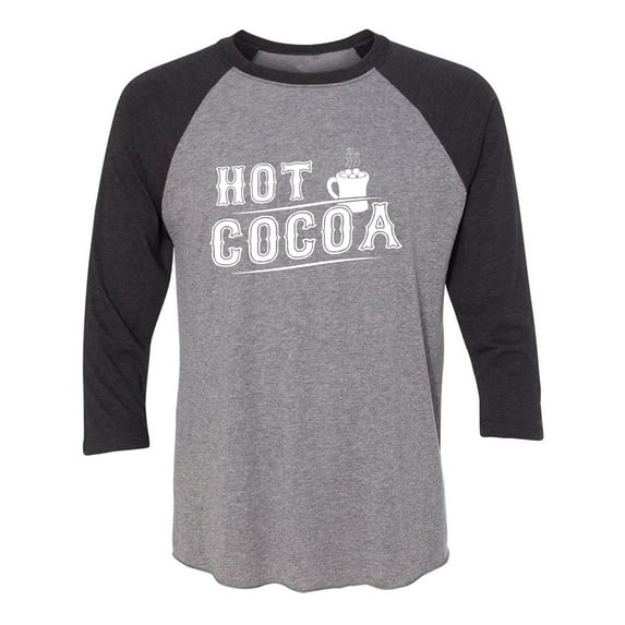 Hot Cocoa Unisex 3/4 Sleeve Baseball Raglan Tee