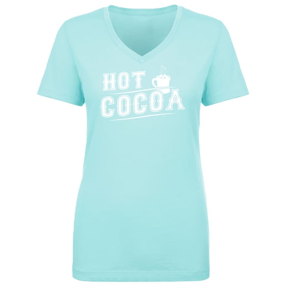 Hot Cocoa Womens V-Neck T-Shirt