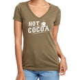 thumbnail image 1 of Hot Cocoa Womens V-Neck T-Shirt, 1 of 2