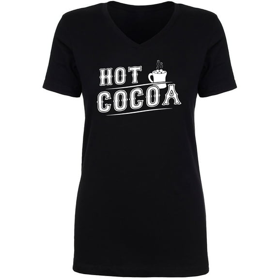 Hot Cocoa Womens V-Neck T-Shirt