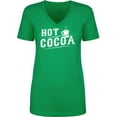 thumbnail image 1 of Hot Cocoa Womens V-Neck T-Shirt, 1 of 2