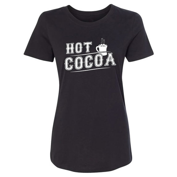 Hot Cocoa Womens crewneck tee