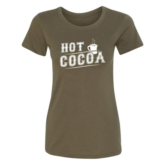 Hot Cocoa Womens crewneck tee