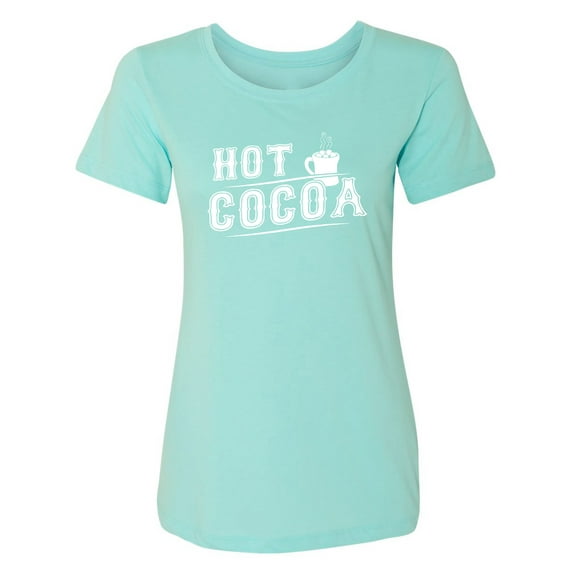 Hot Cocoa Womens crewneck tee