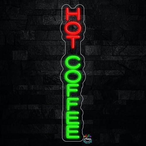 Hot Coffee LED Neon Sign 5"L x 27"H #32379