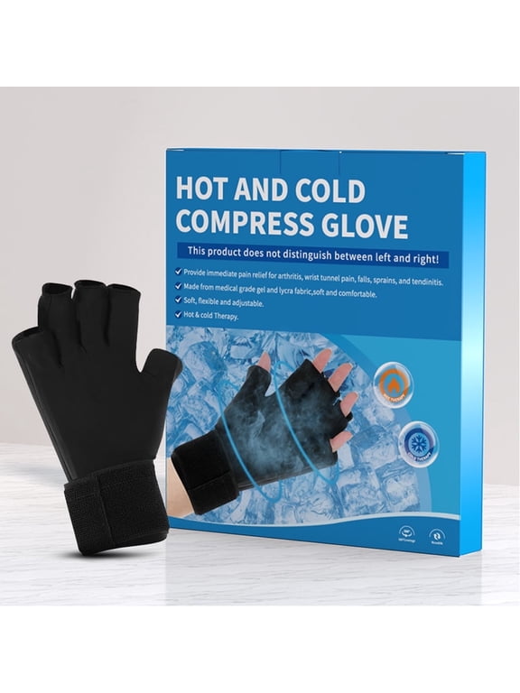 Hot & Cold Compress Glove Finger Wrist Sprain Swelling Cold Therapy Gloves Relief for Hands and Fingers in Cases of Stiff Joints