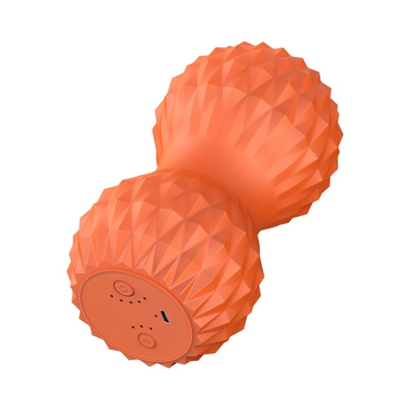 Hot Cold Exercise Yoga Peanut Ball Ergonomic Silicone Massager With Adjustable Heat And Vibrations For Spine Alignment