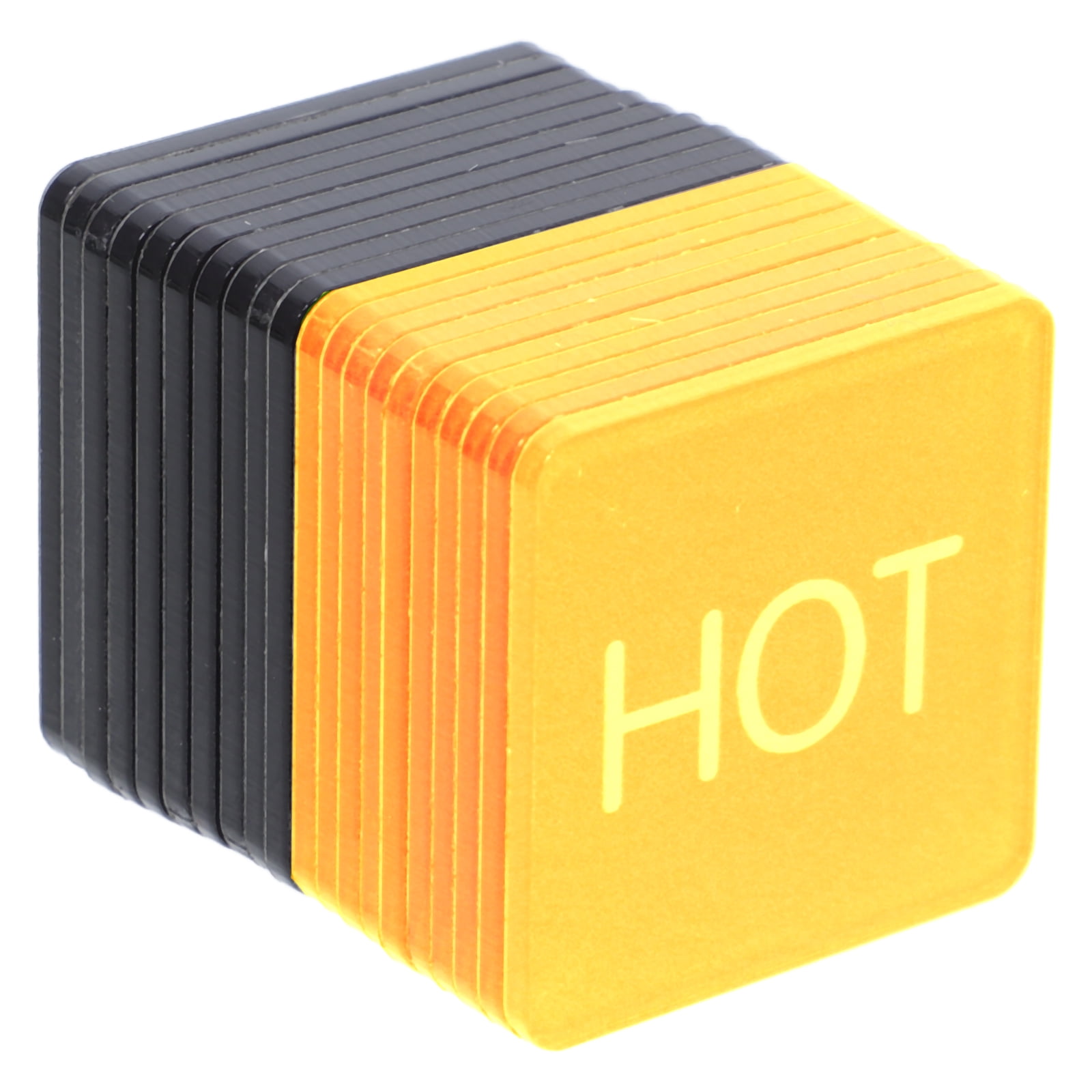 Hot And Cold Faucet Label 10 Pairs Self-Adhesive Square Acrylic Hot And ...