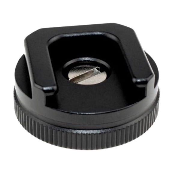 Hot Cold Shoe Mount Adapter with 1/4" Mounting Screw for DSLR Camera Cage Rigs Video Flashing Light Quick Release Plate