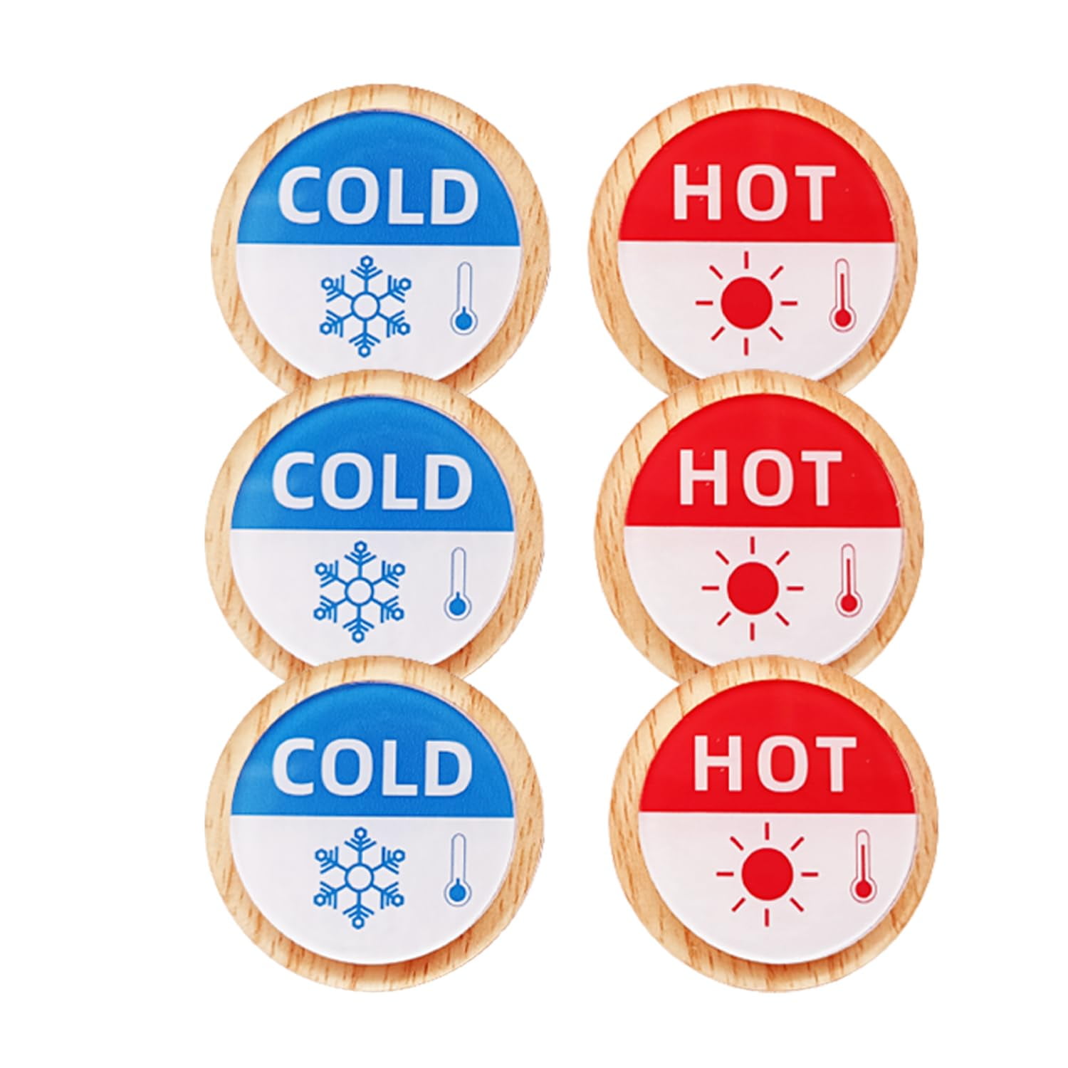Hot and Cold Stickers, Self-adhesive Double-deck Acrylic Cold and Hot ...