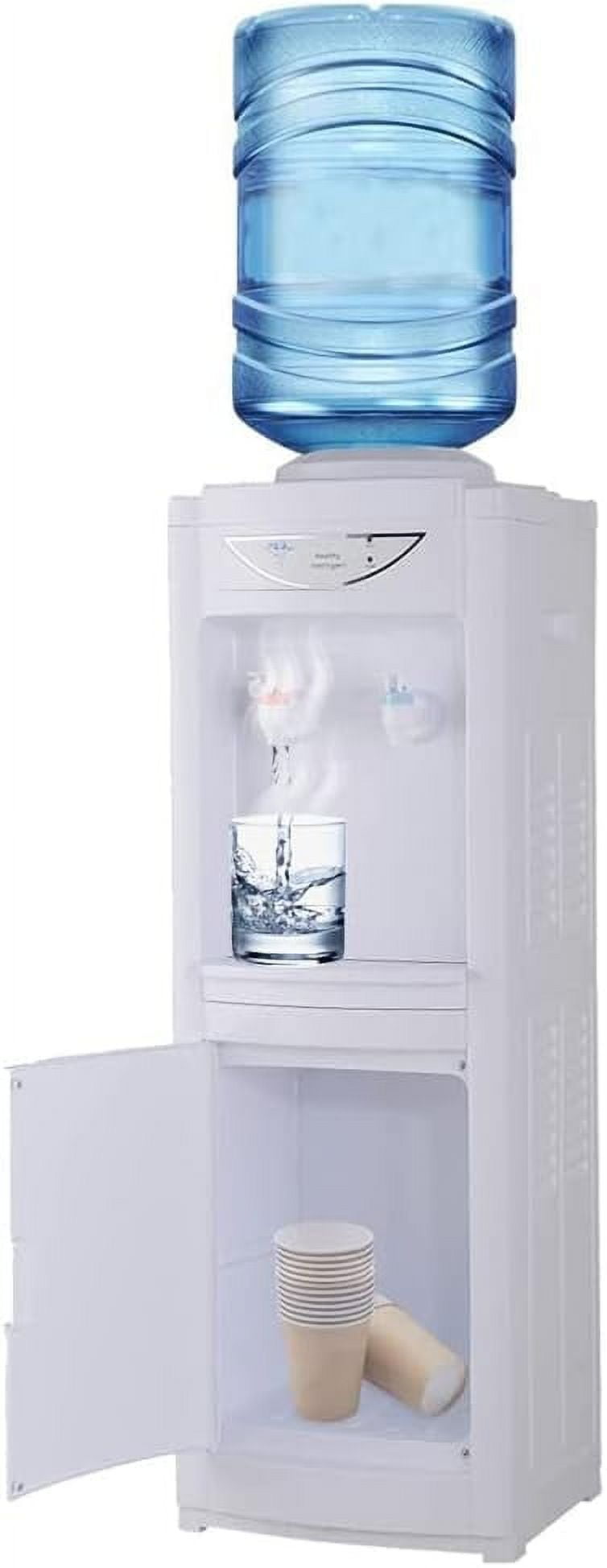 Hot & Cold Top Loading Water Dispenser,5 Gallons Water Coolers with Child Safety Lock Removable