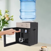 Hot & Cold Water Cooler Dispenser for 3 5 Gallon Bottles, Countertop Water Dispenser with Compressor Cooling, Stainless Steel Liner, Energy Efficient Bottle Water Cooler for Home, Office, Kitchen