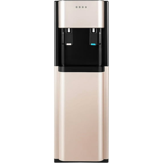 Hot Cold Water Dispenser for 5 Gallon Bottle, 5 Gallon Bottom Loading Water Dispenser,Fashion 5 Gallon Water Dispenser Bottom Load for Home,Office,Dormitory (Gold)