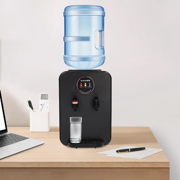 Hot and Cold Water Dispenser, Water Cooler, Water Dispenser, 3 Temperature Hot Cold Room Temp, 110V, Black, Easy Clean Removable Drip Tray, for Home Office Kitchen