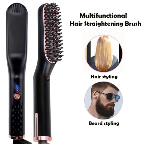 Hot Comb Brush Beard Straightener Multifunctional Hair Straightening Comb Styling Tools LED lights display