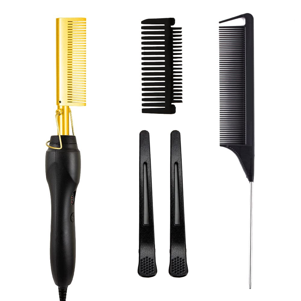 Hot Comb Professional Electric Straight Comb Electric Heating Comb Hair Straightener for Stylist