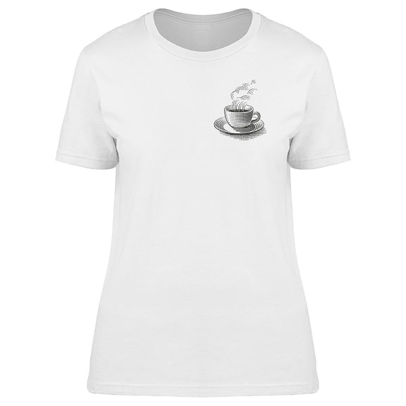 Hot Cup Of Coffee Drawing T-Shirt Men -Image by Shutterstock, Male Small