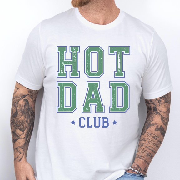 Hot Dad Club Father' Day Cool Dad Retro Graphic T-Shirt, Unisex T-Shirt