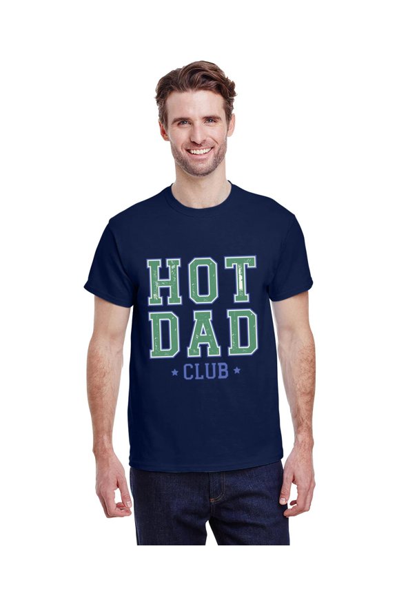 Hot Dad Club Funny Cool Graphic Father's Day Husband Unisex T-Shirt, for men & women, up to size 5XL