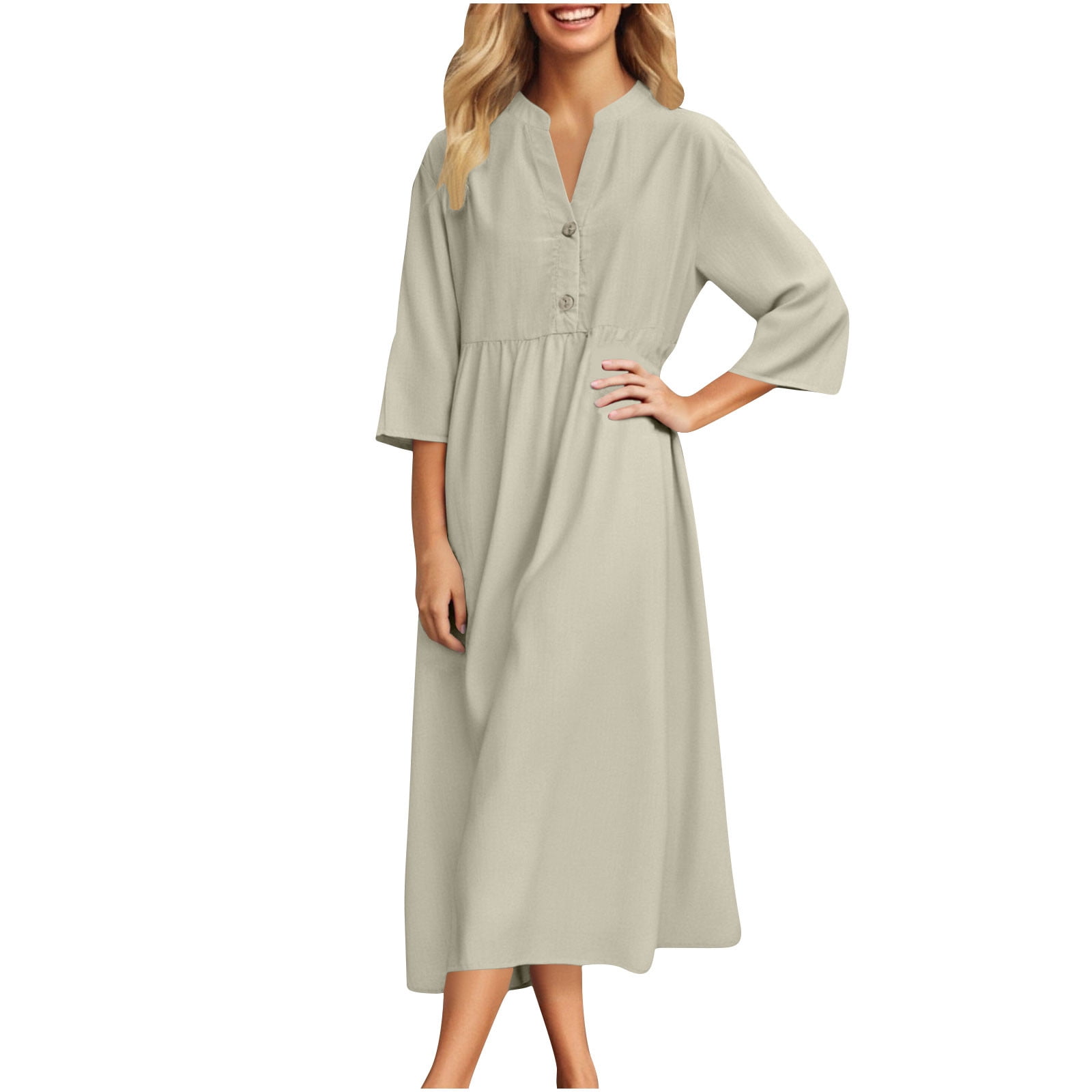 loose fitting dresses with pockets Loose fit soft velvet tunic dress with pockets main image 0