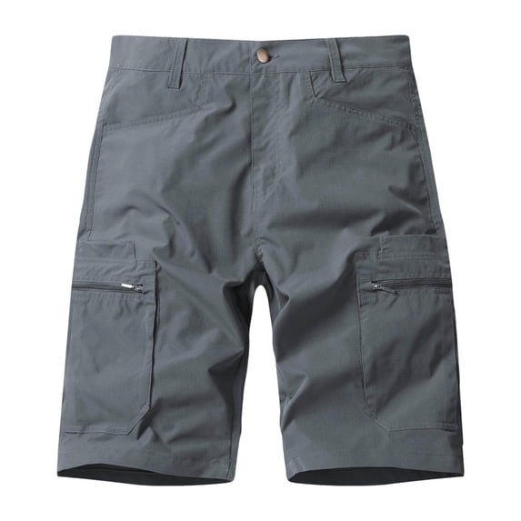 Hot Days, Bold Styles YLSDY Mens Cargo Shorts Stretch Elastic Waist Ripstop with Packets Work Hiking Athletic Shorts Casual Summer Short Pant Gray XXXL