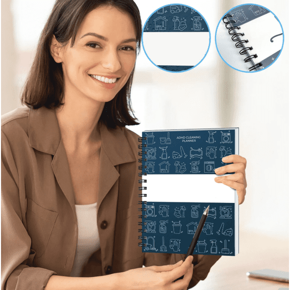 Hot Deal!2026 Version Adhd Cleaning Planner - Cleaning Schedule & Checklist Organizer for Adults and Teens, Daily Weekly Monthly Chore Planner, Friendly Home Organization Toolkit