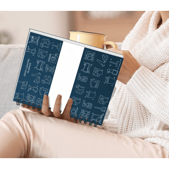 Hot Deal!ADHD Cleaning Planner for Adults and Teens - Daily, Weekly & Monthly Cleaning Schedule & Checklist - Household Chore Organizer with DIY Templates