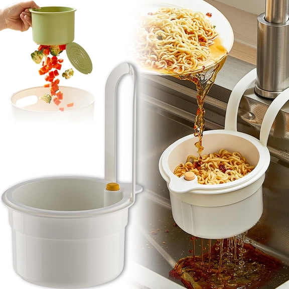 Hot Deal! Kitchen Sink Drain Strainer, Kitchen Sink Drain Basket Self-Cleaning Kitchen Sink Food Waste Catcher Quick Draining Easy To Install