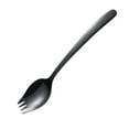 thumbnail image 1 of Hot Deal! Miyuadkai Silverwear Set Clearance,2 in 1 Stainless Steel Spork Noodles Fork Spoon Travel Picnic Tableware Fork Spoon 2 in 1 for Everyday Use Camping Dessert Flatware Tableware on Sale Black, 1 of 3