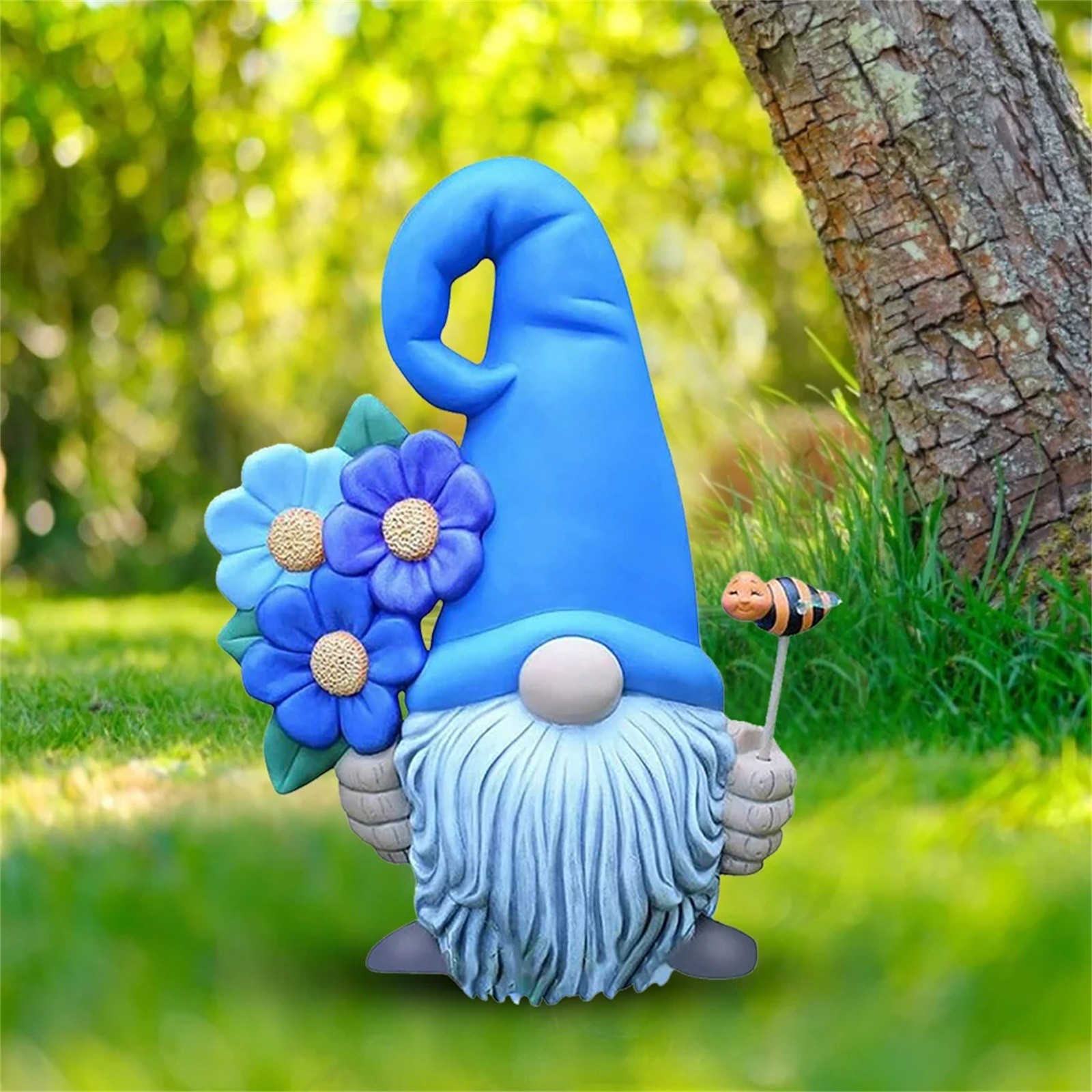 Hot Deals! UJUNAOR Garden Gnome Resin Statue,Funny Garden Gnome Statue